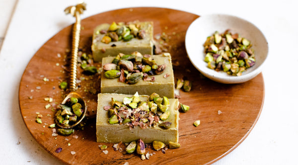 Pistachio Halva Ice Cream Cake