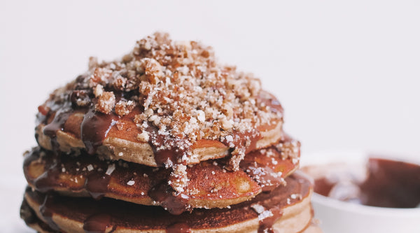 Choc Caramel Protein Pancakes