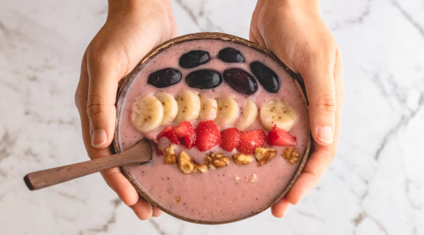 Strawberries & Cream Smoothie Bowl