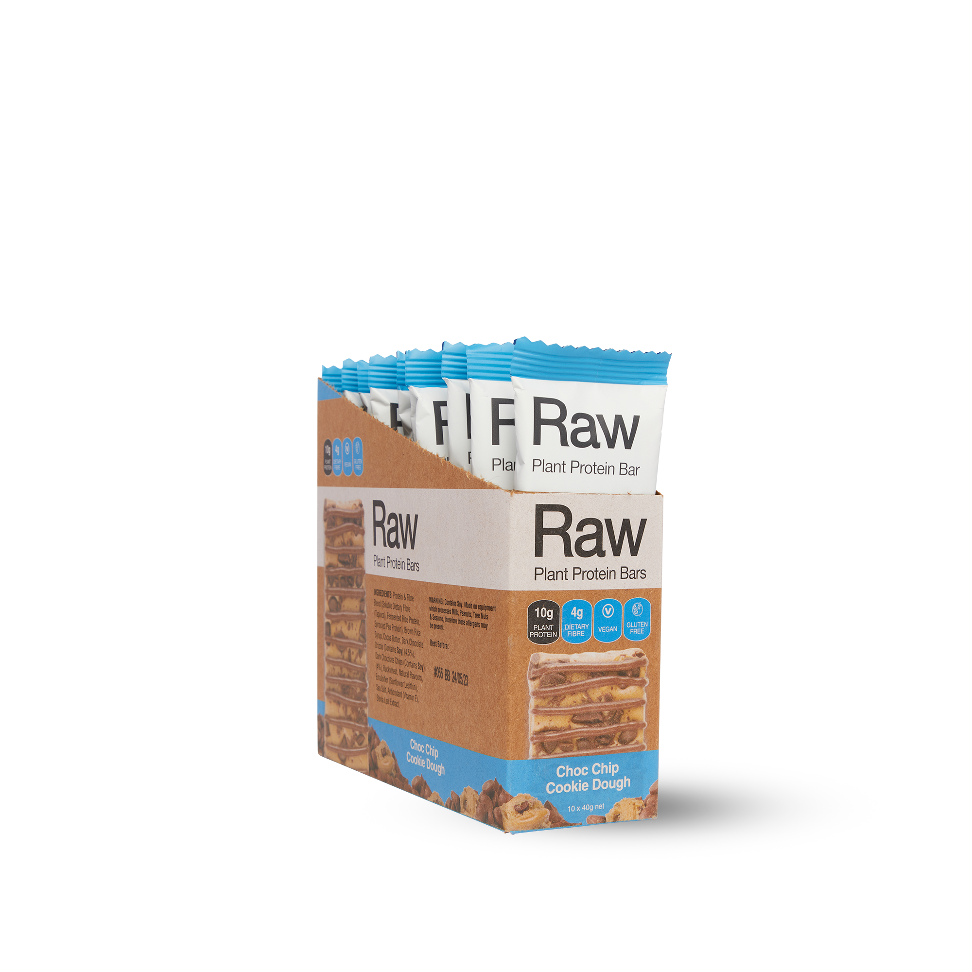 Protein Bars Choc Chip Cookie Dough 10 Pack