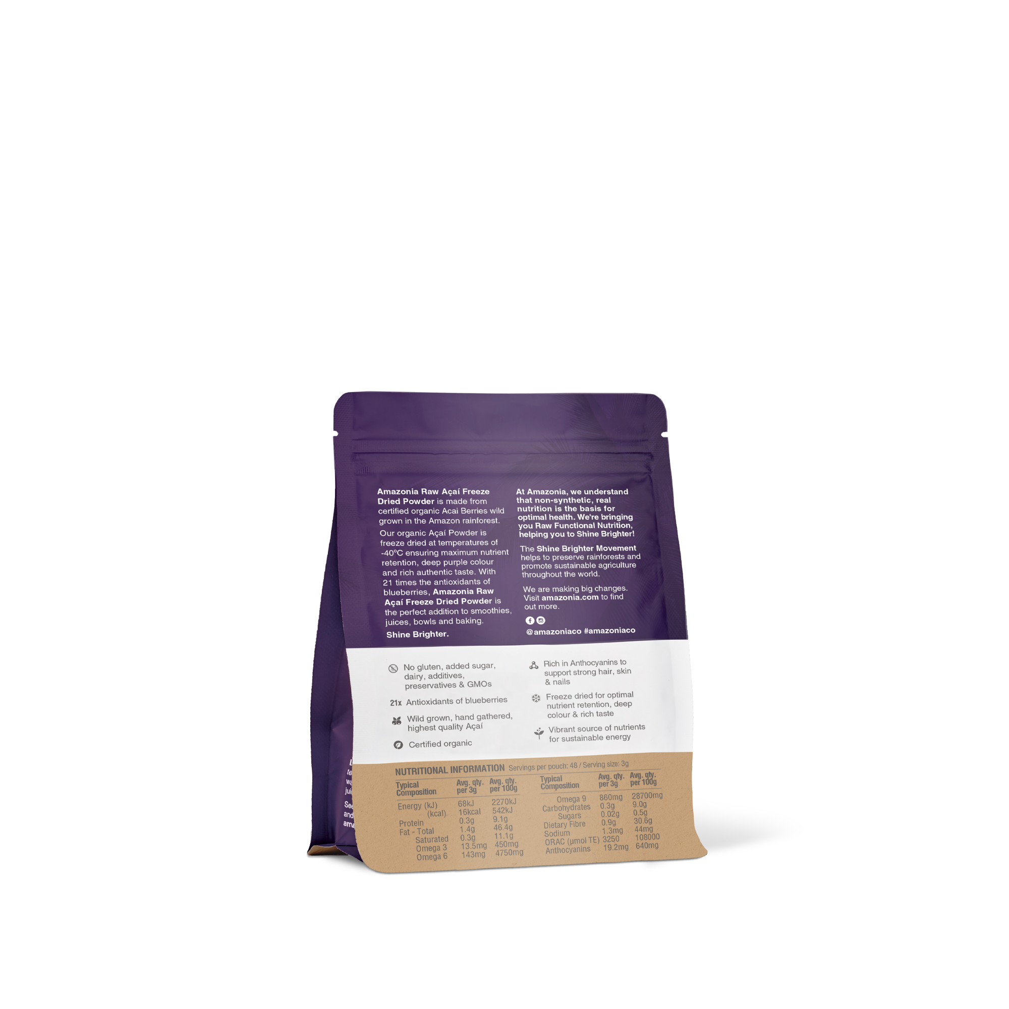 Raw Açaí Freeze Dried Powder