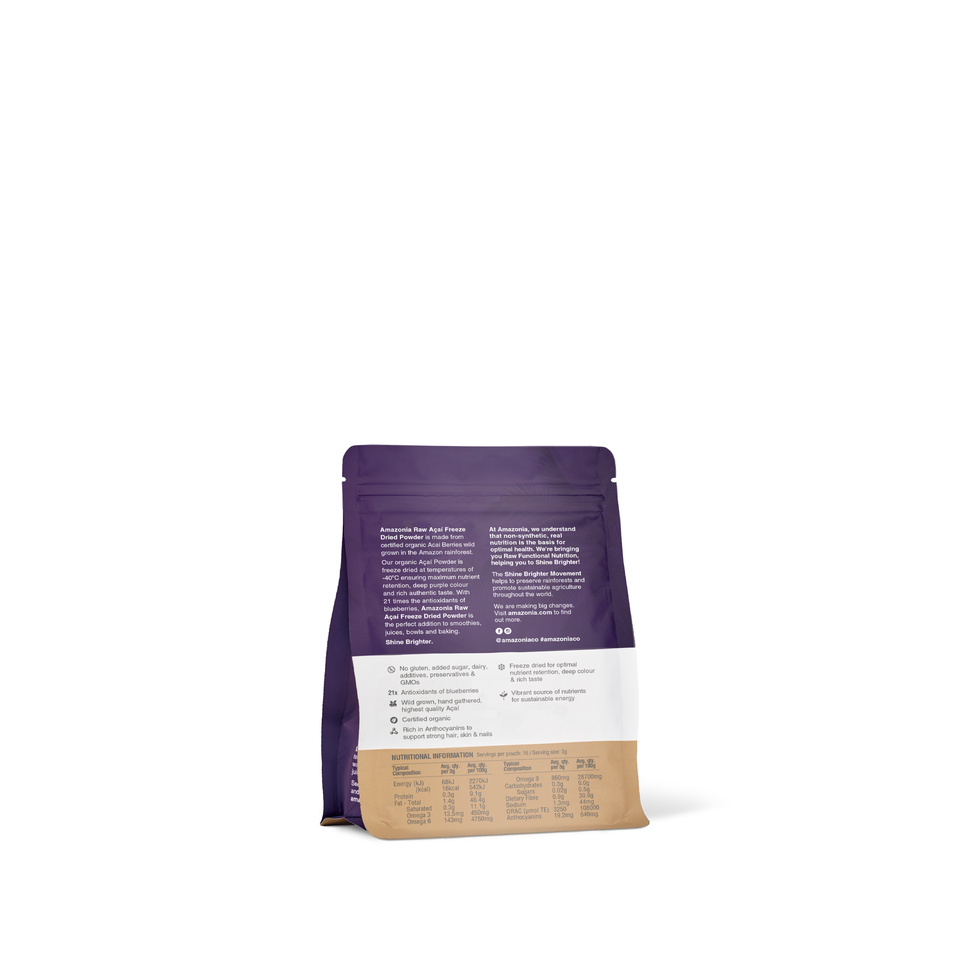 Raw Açaí Freeze Dried Powder